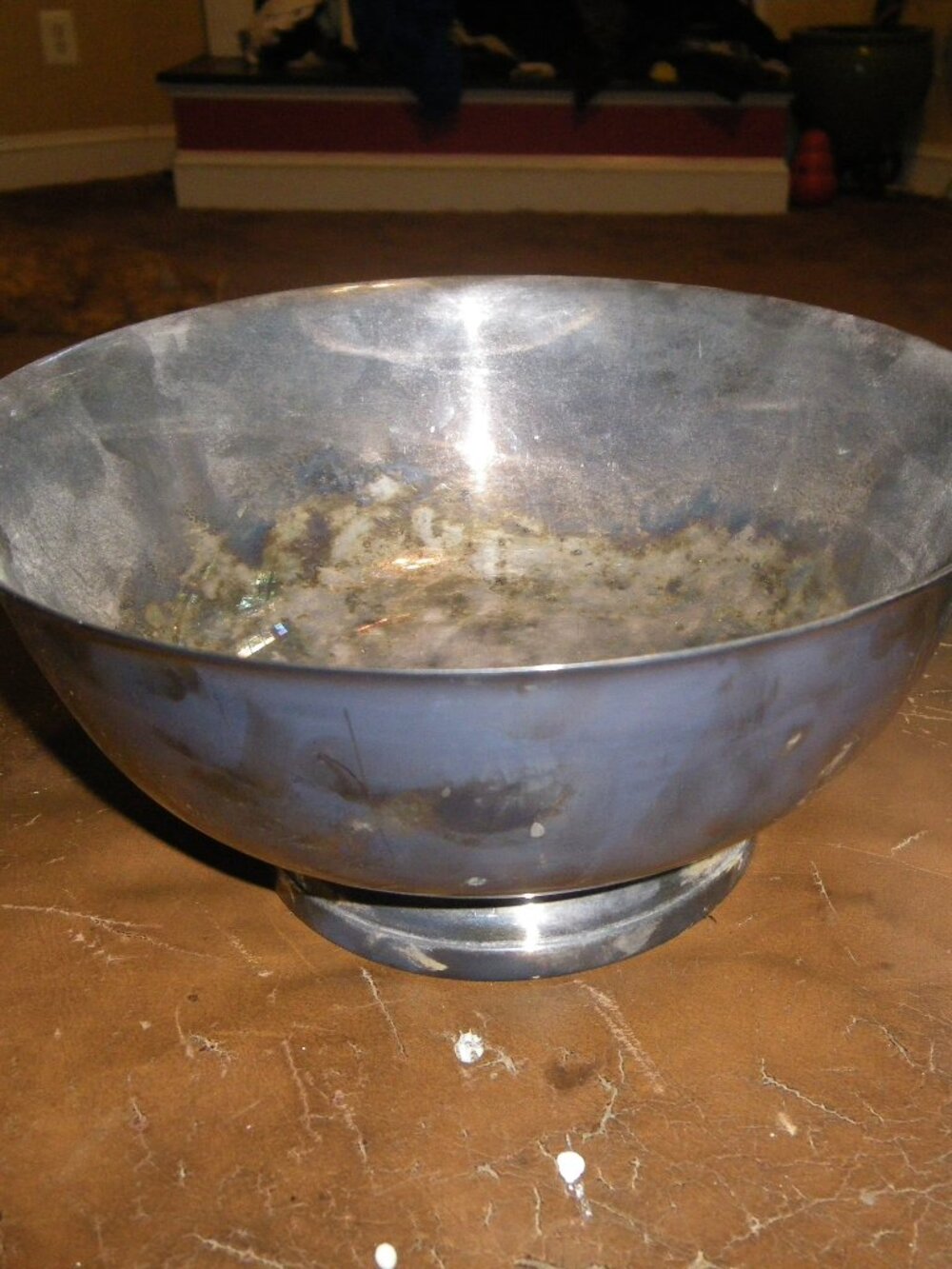 Vintage Gorham Silver Plate Pedestal Bowl YO 781 EP Classic Mid-Century Patina!